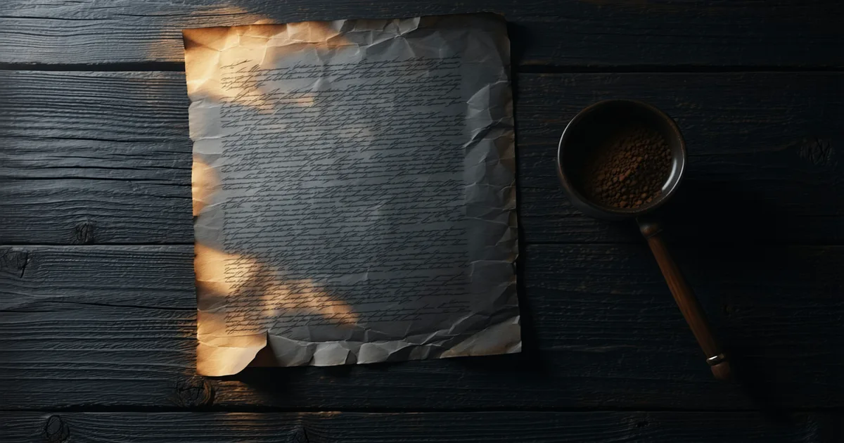 Magnified view of a single contract clause highlighted against a larger document background