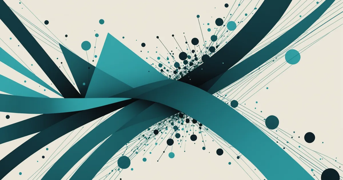 Abstract data quality concept showing clean versus noisy data