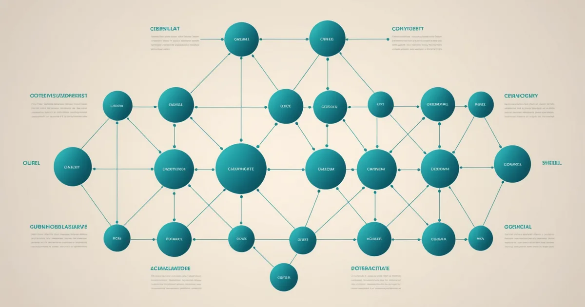 Abstract representation of organizational structure and team sizing