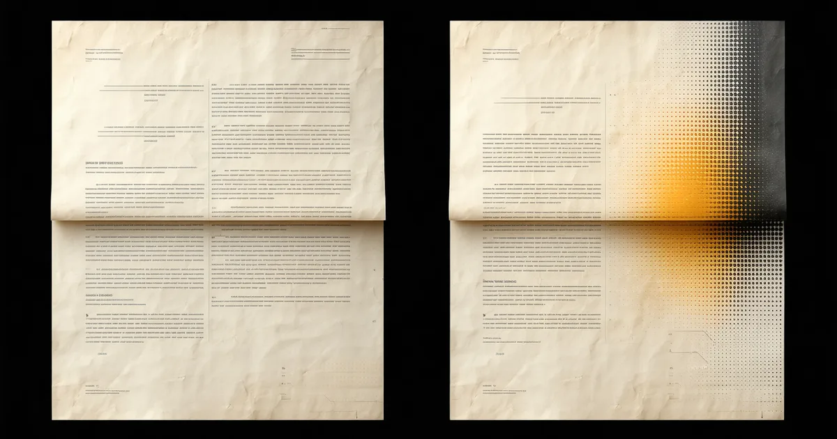 Two distinct document types with contrasting risk profile visualizations