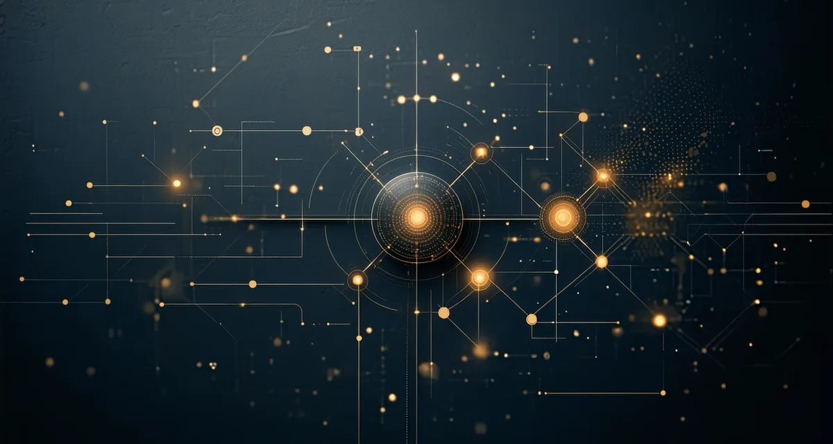 Abstract visualization of Proculr connecting to enterprise procurement and legal systems